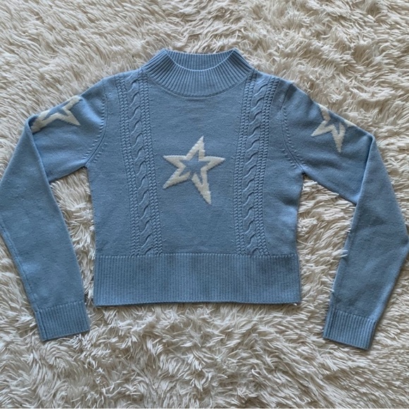 NWT perfect moment crop cable sweater star - Picture 1 of 11